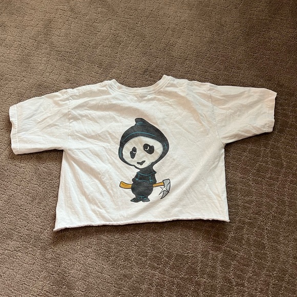 ENJOI CROPPED SHORT SLEEVE T SHIRT SIZE SMALL - Picture 1 of 4